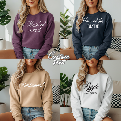 Custom Printed Crew Neck Sweatshirts