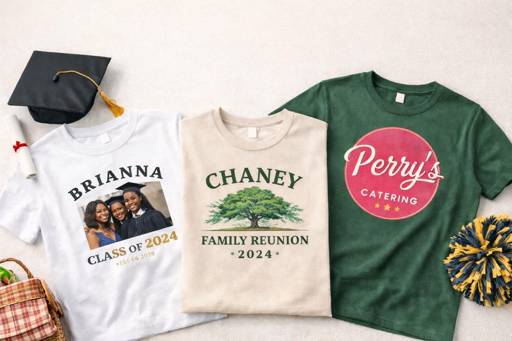 Custom Bulk T-Shirts | Group Orders | Business, School & Event Shirts (15+ Minimum)
