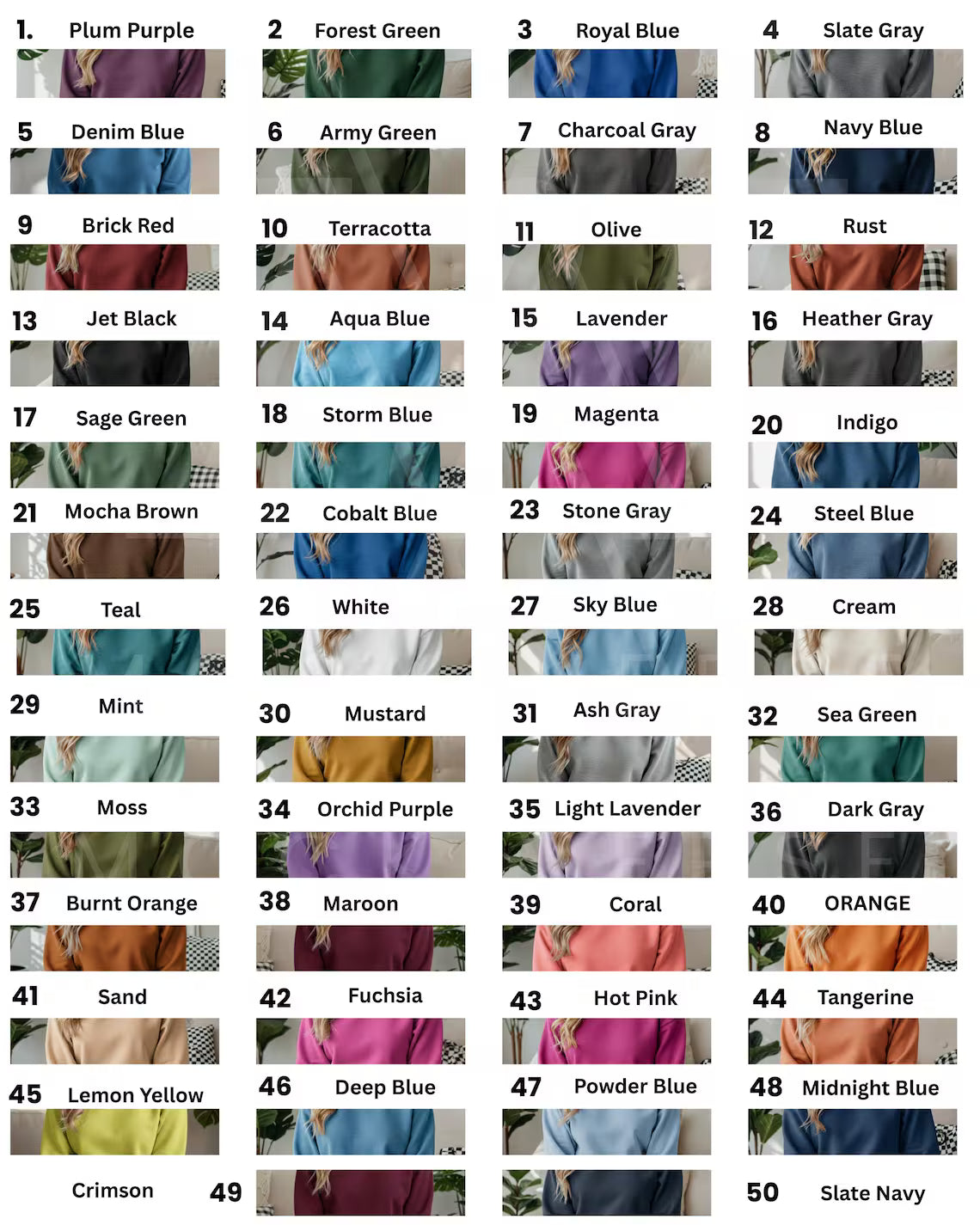 Custom Printed Crew Neck Sweatshirts